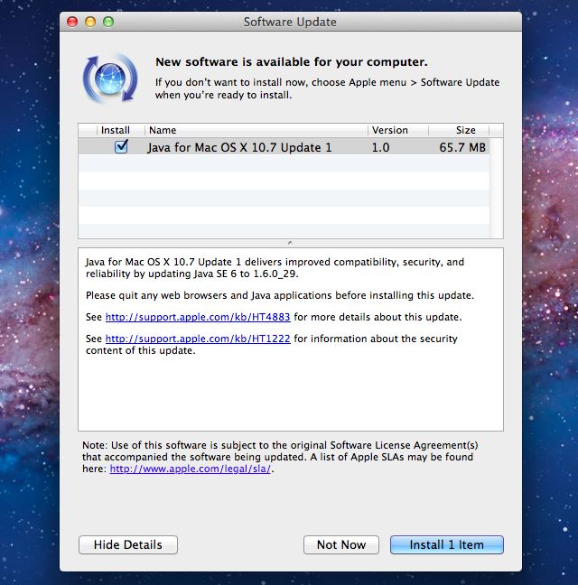 java for os x mac