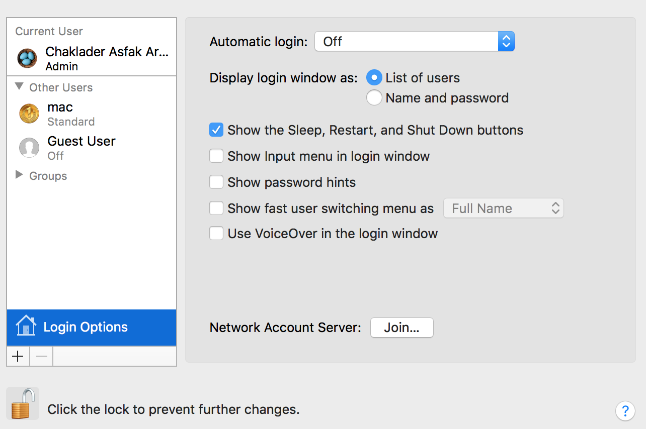 disable admin password on mac for deleting files